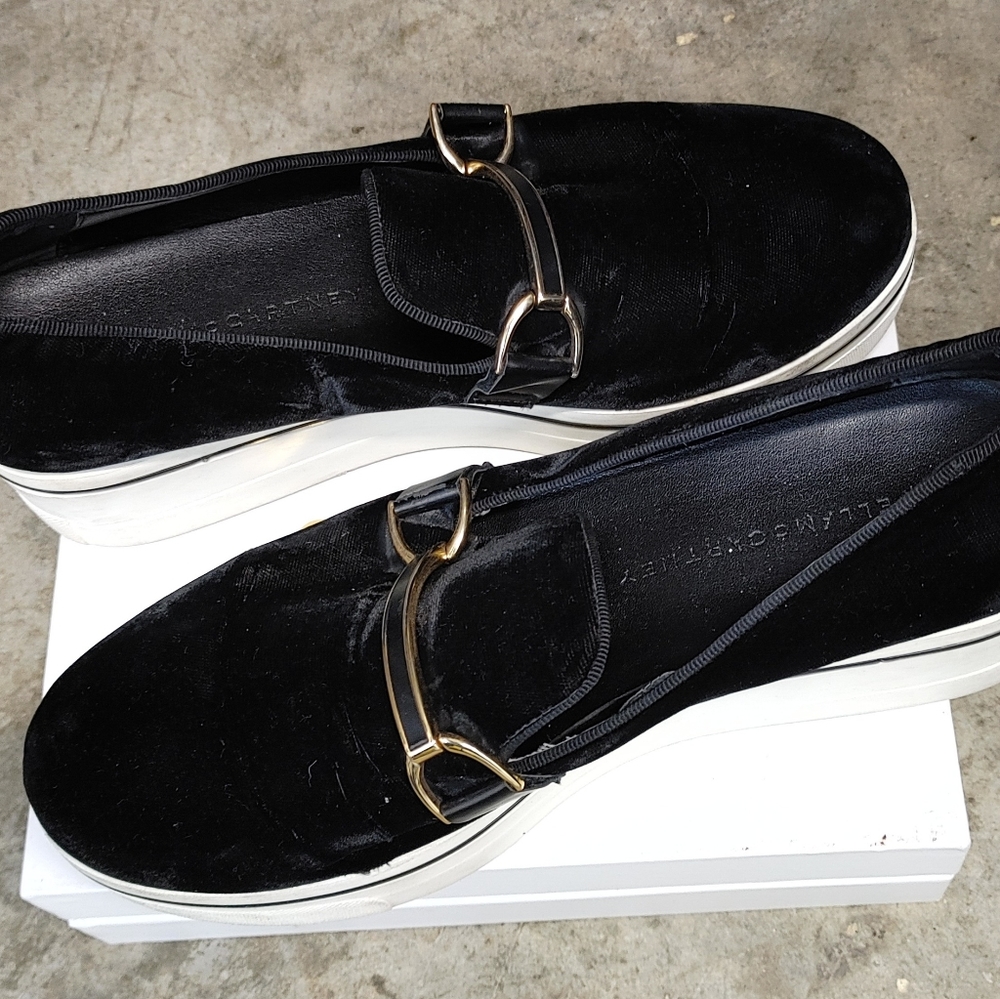 Stella McCartney Velvet Platform Loafers Sneakers 39.5 (marked 39 but run large)